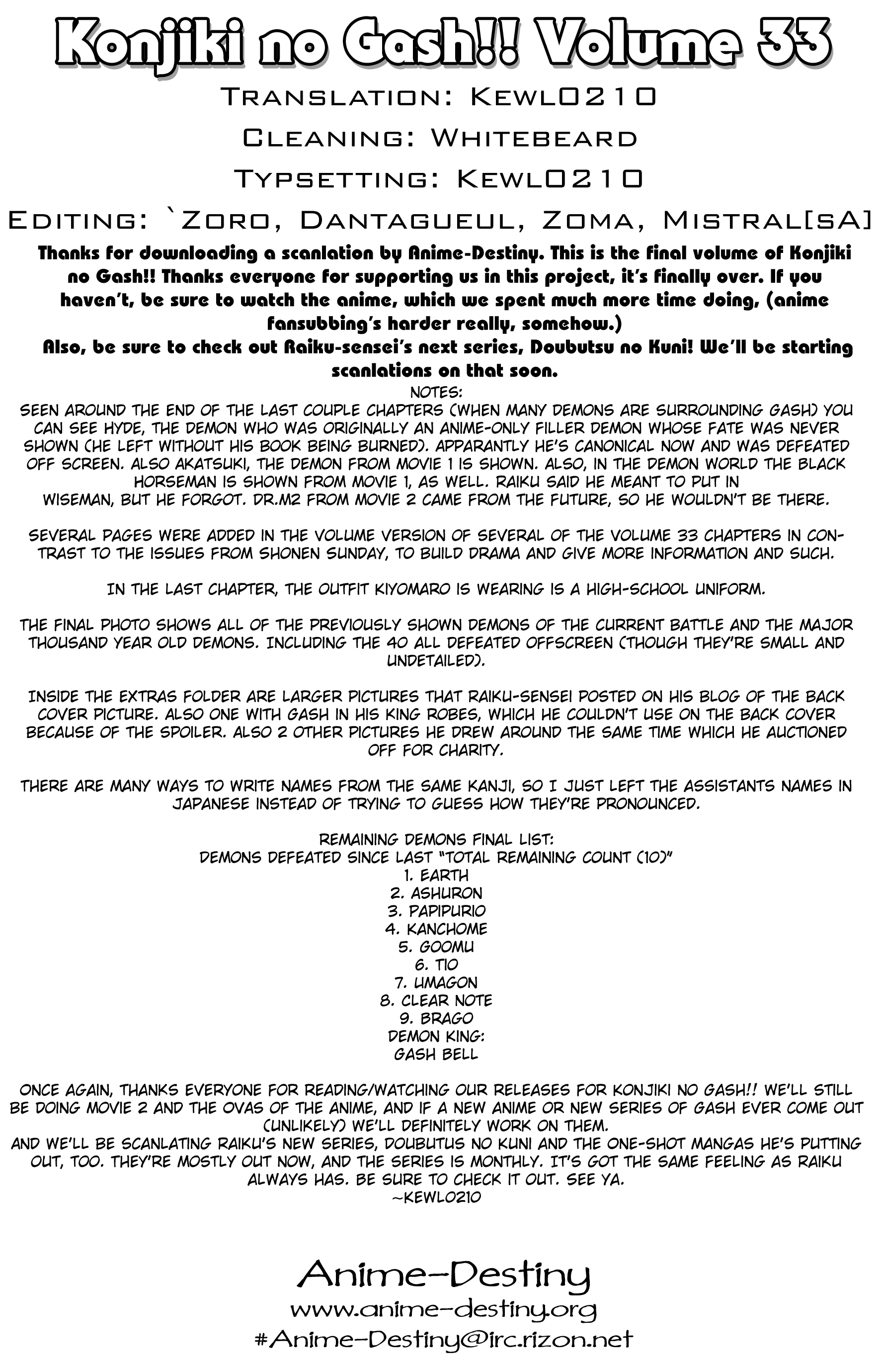 Read Zatch Bell! ENGLISH Manga Online