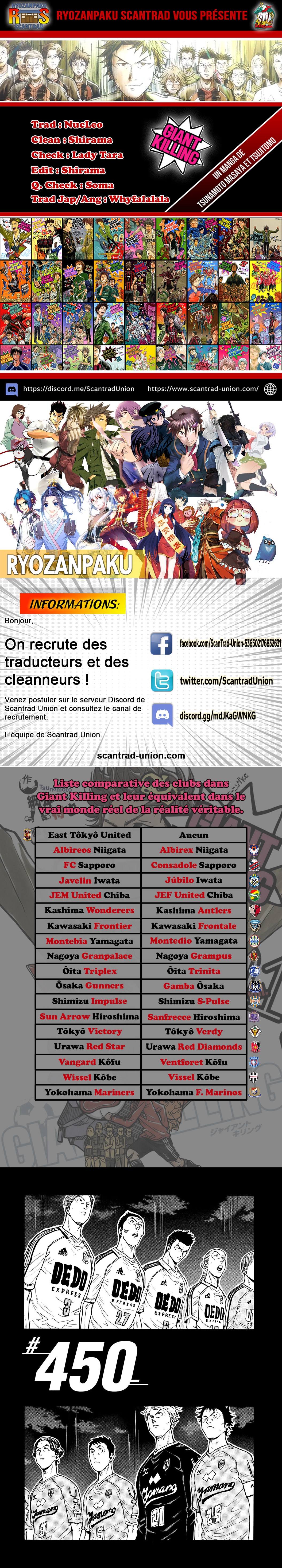 Read Giant Killing FRANCAIS Manga Online