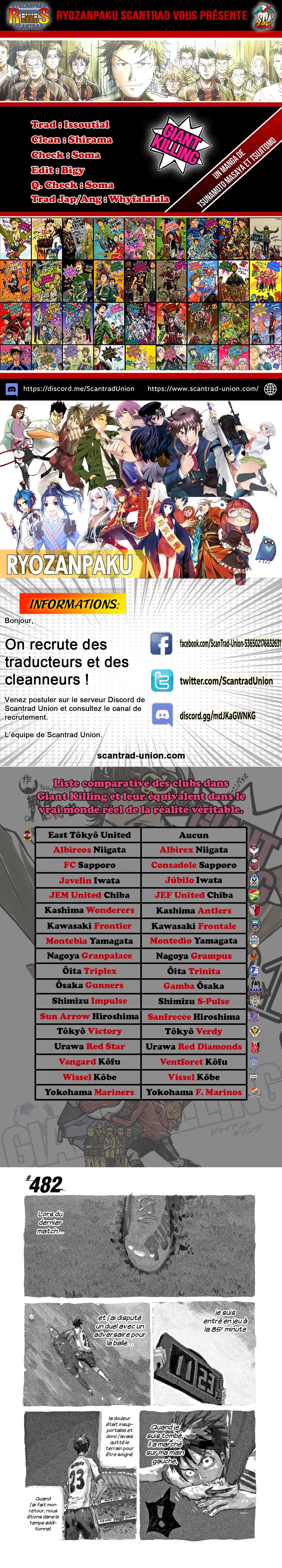 Read Giant Killing FRANCAIS Manga Online