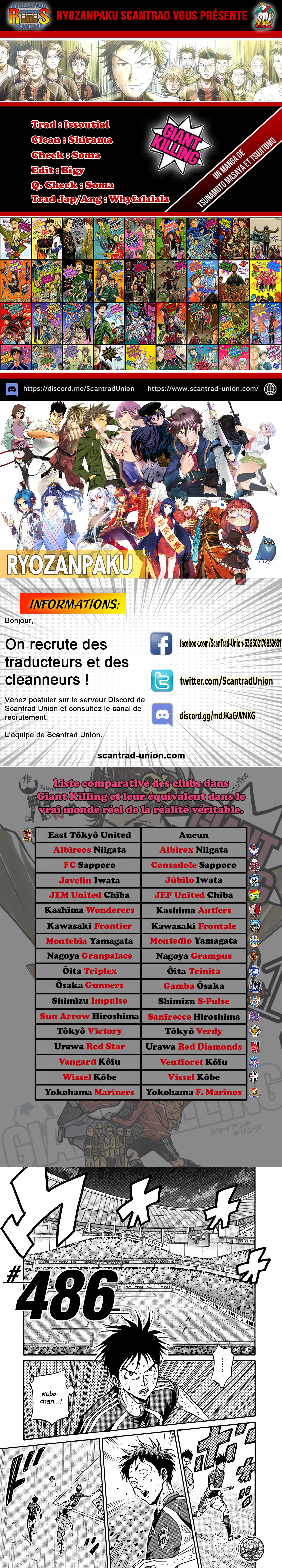 Read Giant Killing FRANCAIS Manga Online