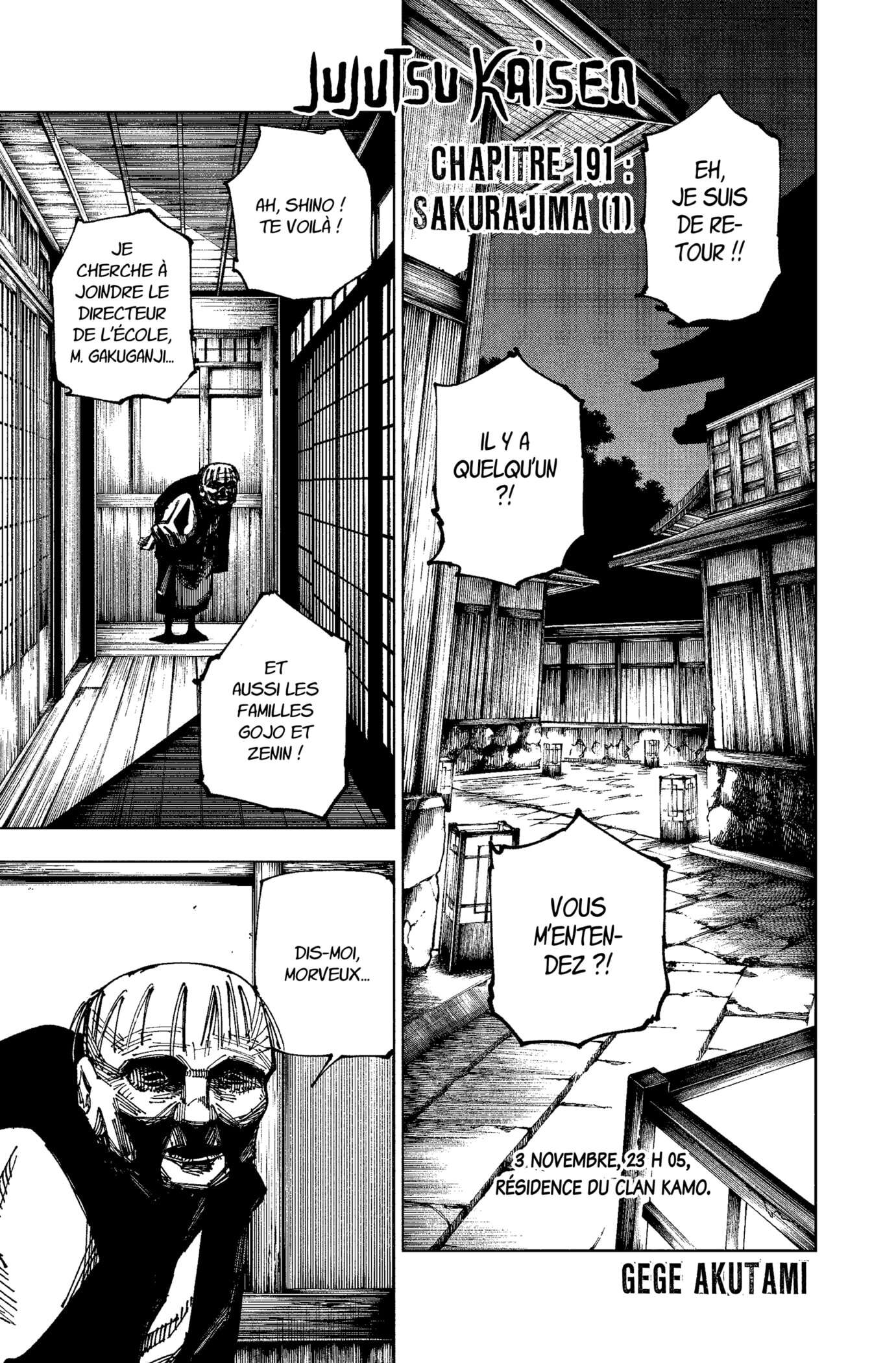 Read Jujutsu Kaisen FRANCAIS Manga Online