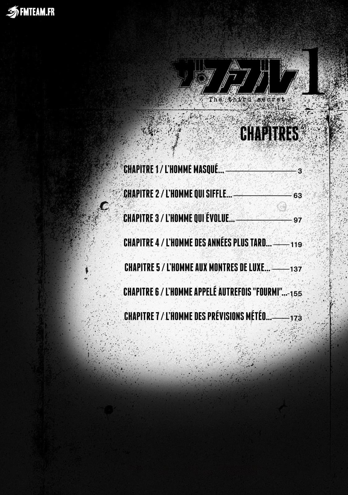 Read The Fable The Second contact and The Third Secret FRANCAIS Manga Online