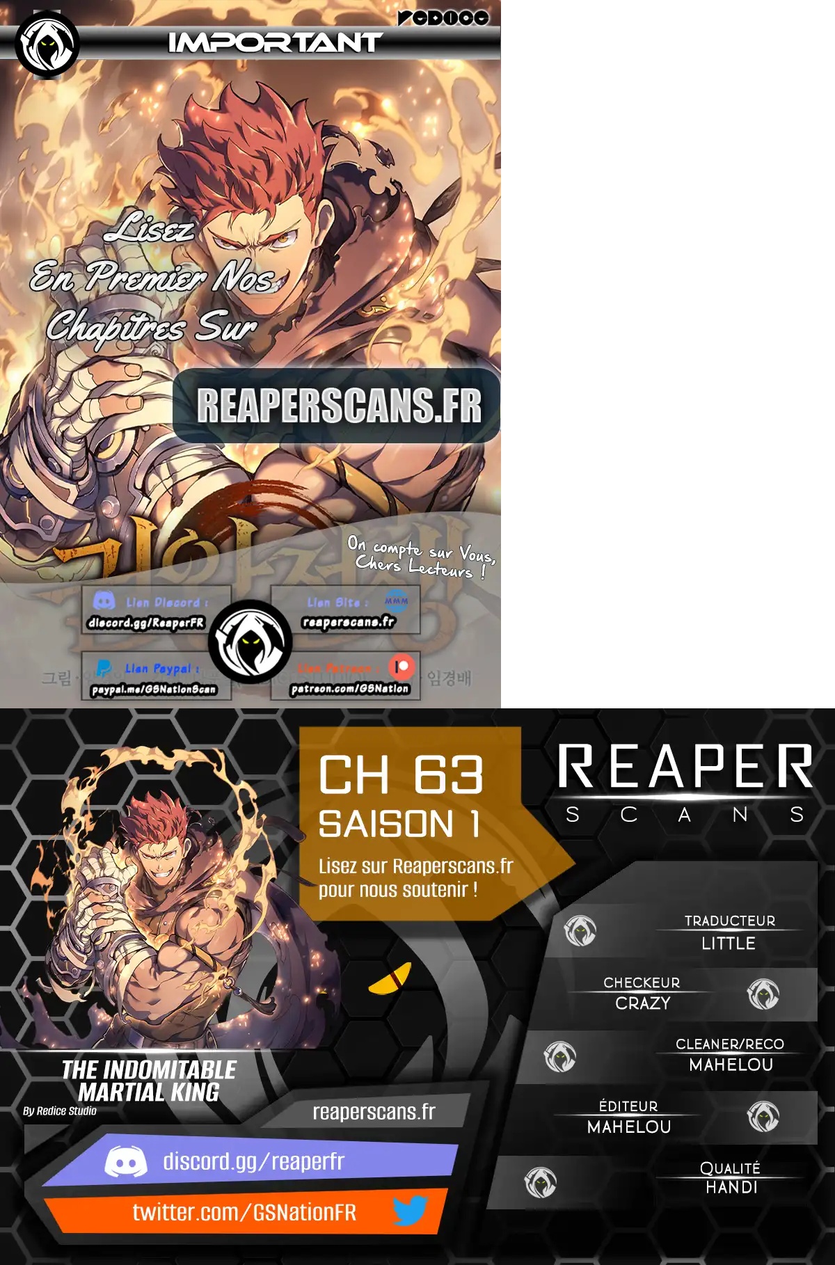 Read The Indomitable Martial King FRANCAIS Manga Online