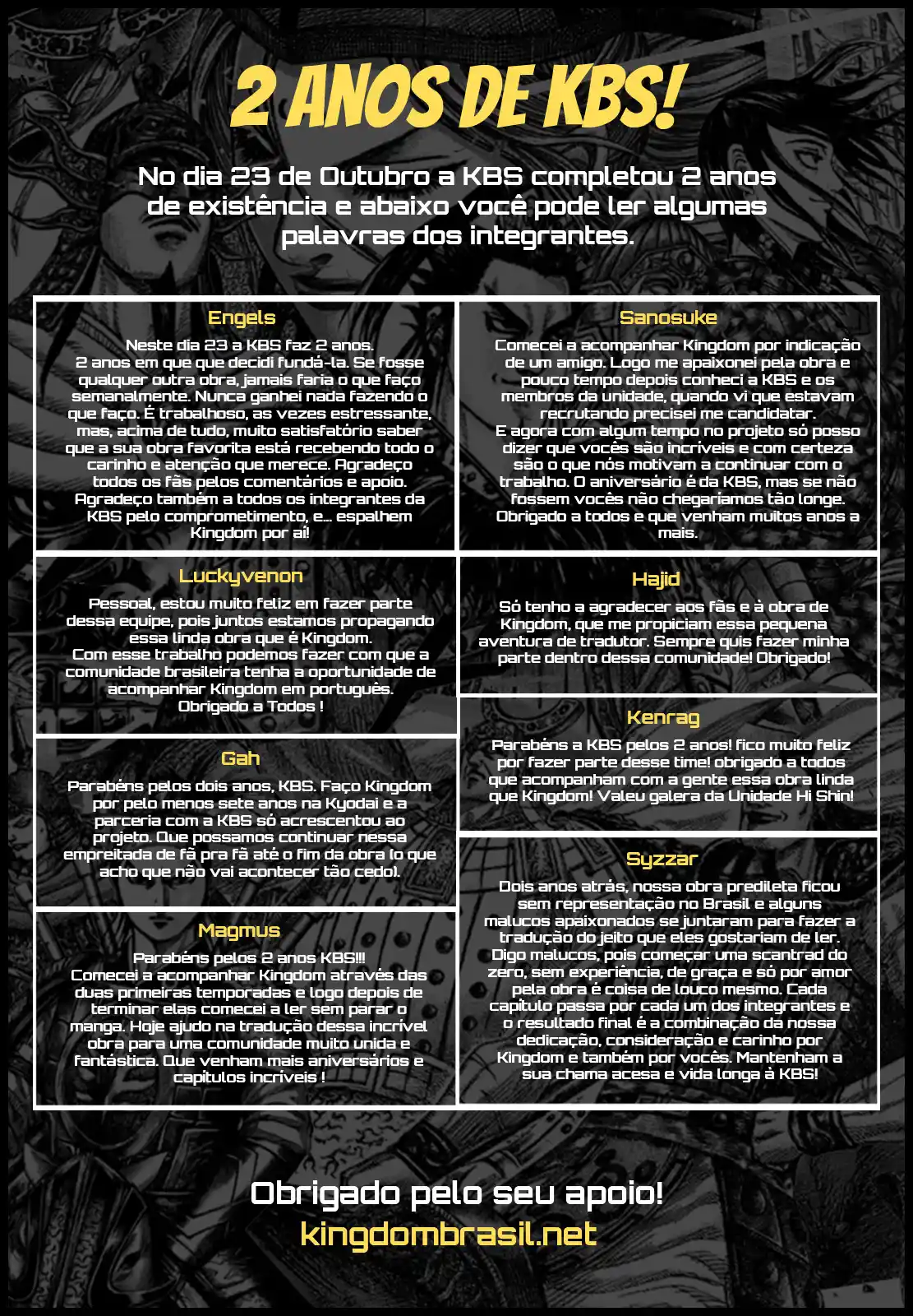 Read Kingdom Português Manga Online