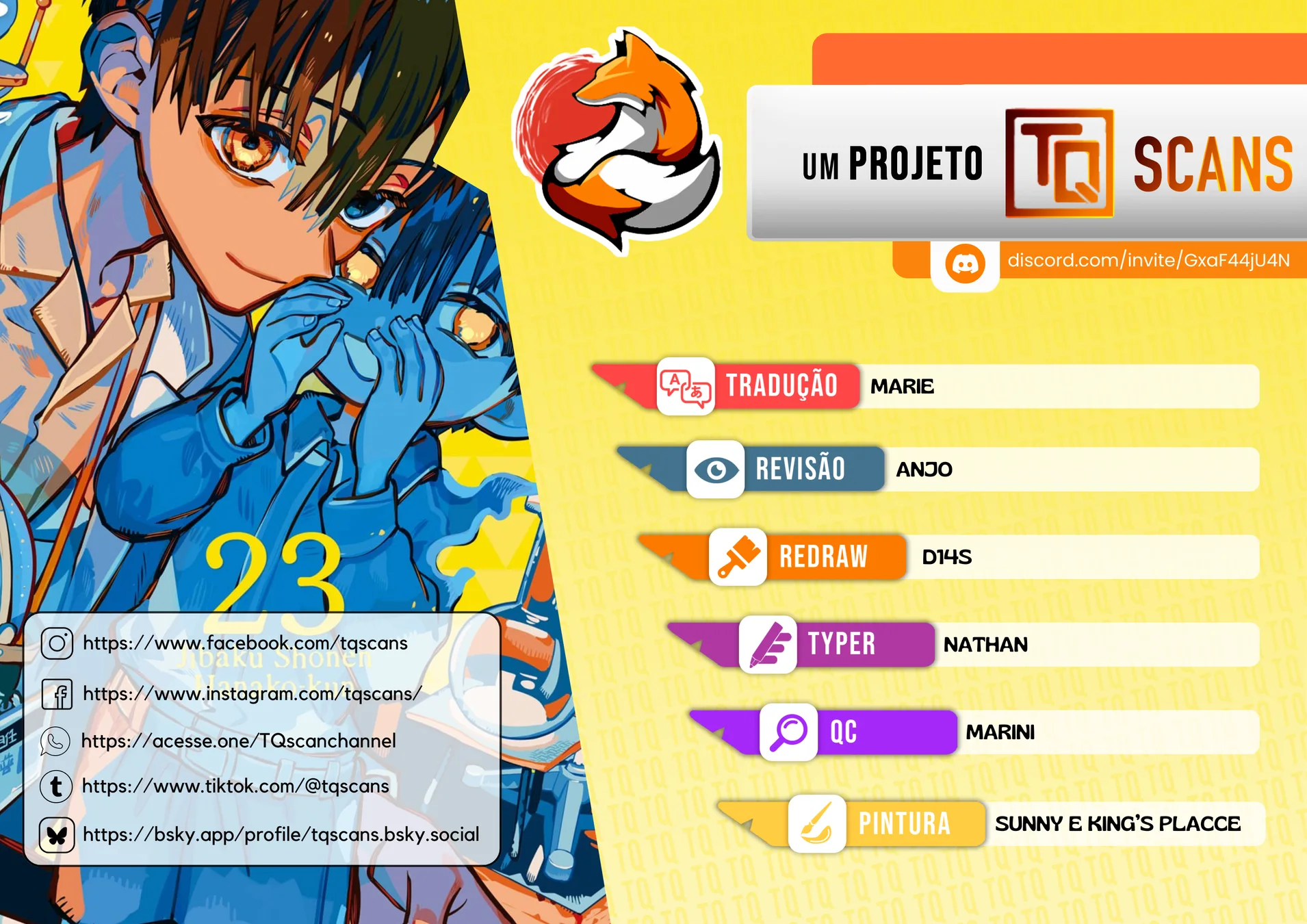 Read Toilet-bound Hanako-kun Português Manga Online